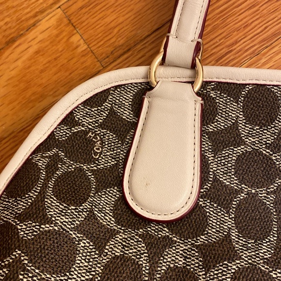 BNWOT Coach Signature Mini Prince Street Jacquard Satchel with Crossbody Strap - Picture 3 of 11
